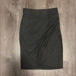 Charcoal Gray Pencil Skirt